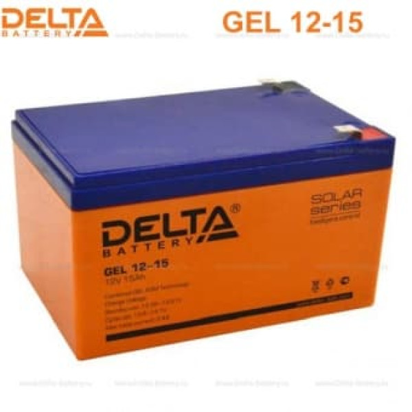 Аккумуляторная батарея Delta GEL 12-15 (12V / 15Ah) в Казани